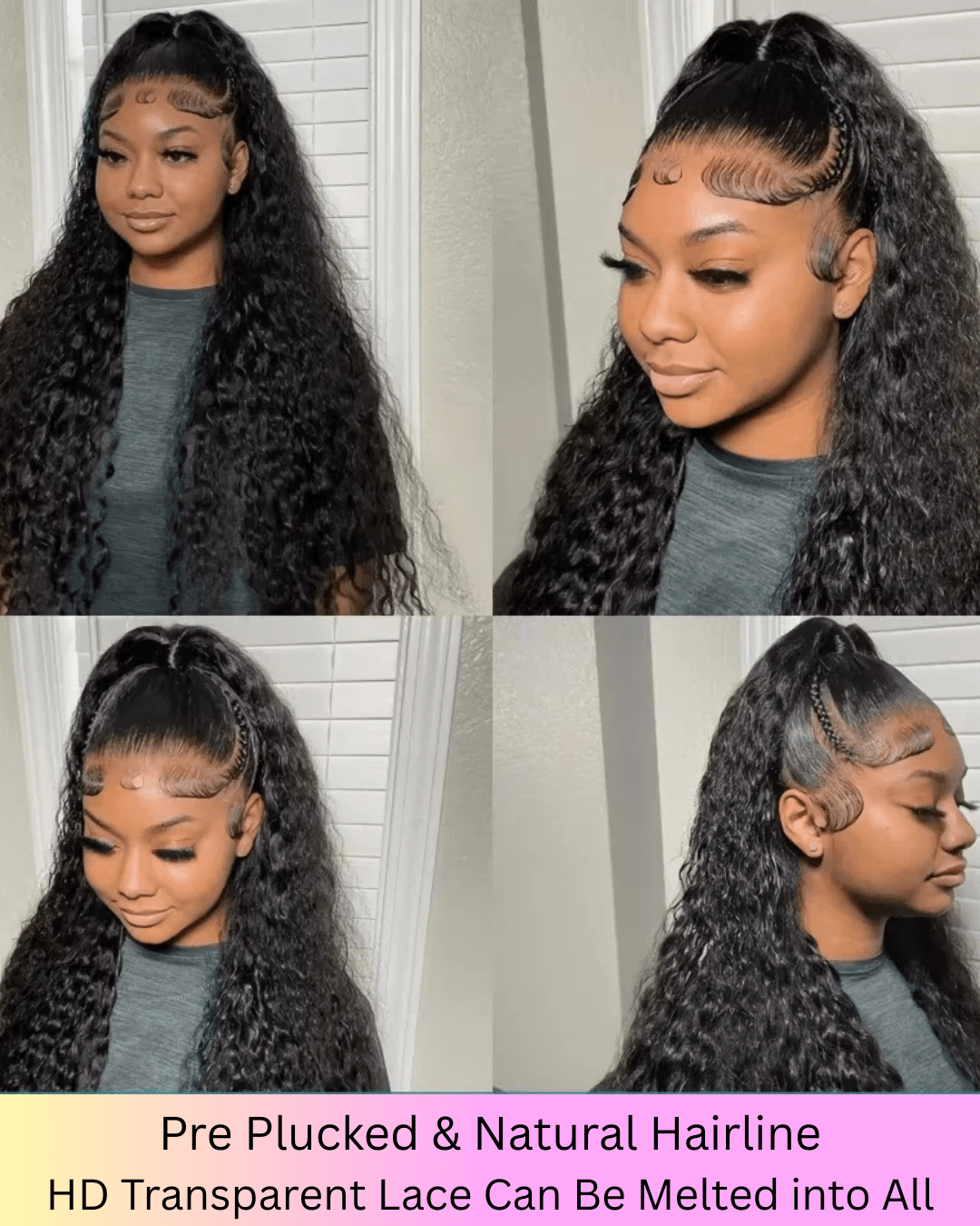 Curly Bundles With Closure – Wet & Wavy Virgin Loose Deep Wave, 100% Human - Nitoo Store