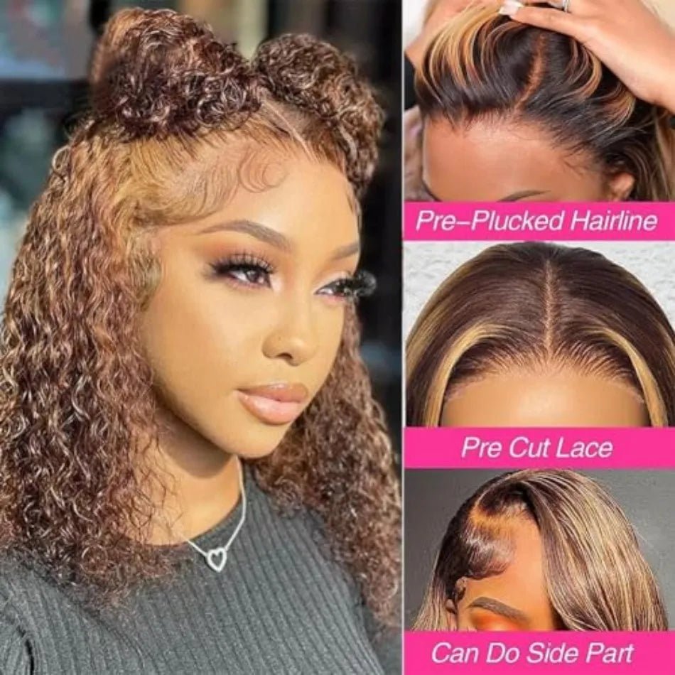 Deep Wave Bob Wig Human Hair Glueless - Nitoo Store