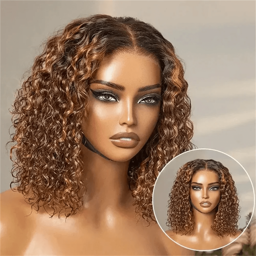 Deep Wave Bob Wig Human Hair Glueless - Nitoo Store