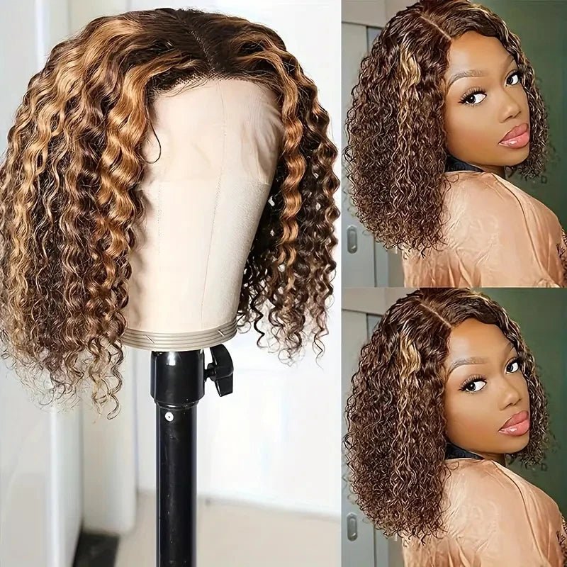 Deep Wave Bob Wig Human Hair Glueless - Nitoo Store
