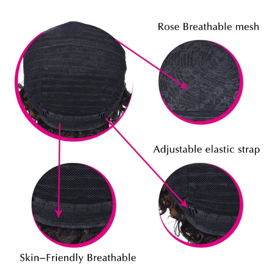 fro Kinky Curly Wave Wig 150% Density - Nitoo Store