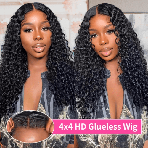 Kinky Curly Human Hair Wigs 4C Afro - Nitoo Store