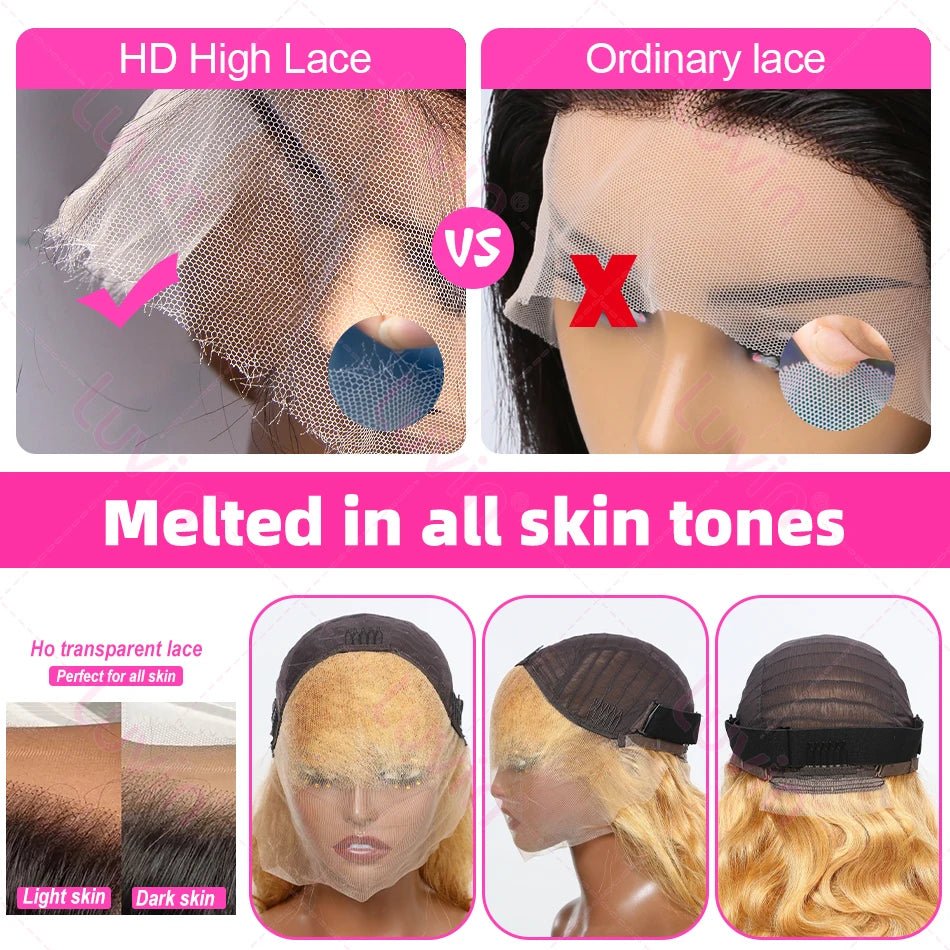 Lace Front Wig Transparent Lace Front Human Hair - Nitoo Store