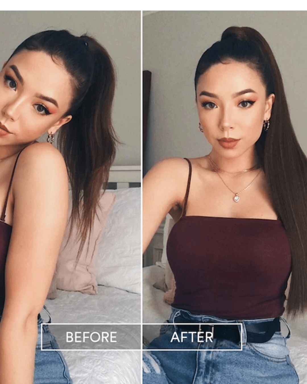 Ponytail Wrap Around Clip in Hair Extension - Nitoo Store