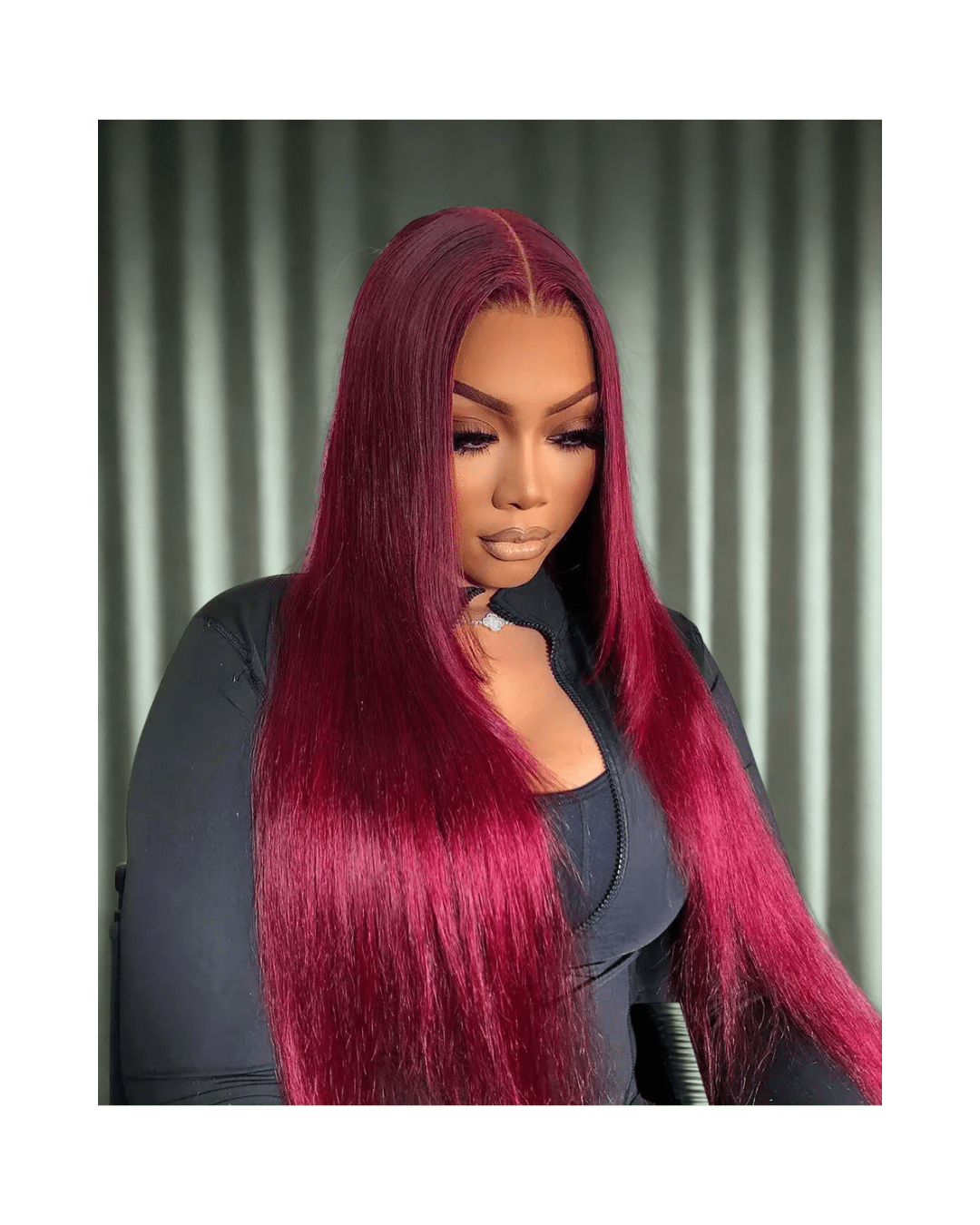 Red Human Hair Pre, Plucked - Nitoo Store