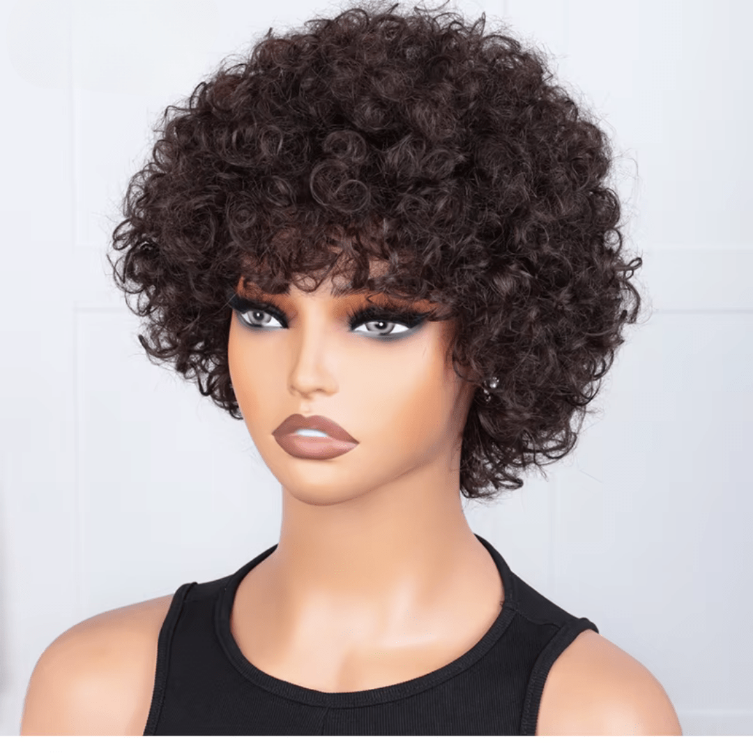 Short Pixie Afro Kinky Curly Wig - Nitoo Store