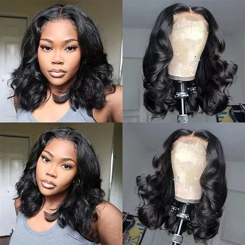 VoluLuxe™ 250% Density Body Wave Bob Wig, Glueless Human Hair Perfection - Nitoo Store