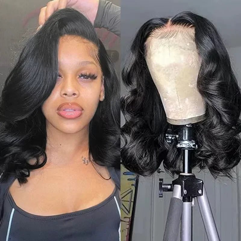 VoluLuxe™ 250% Density Body Wave Bob Wig, Glueless Human Hair Perfection - Nitoo Store