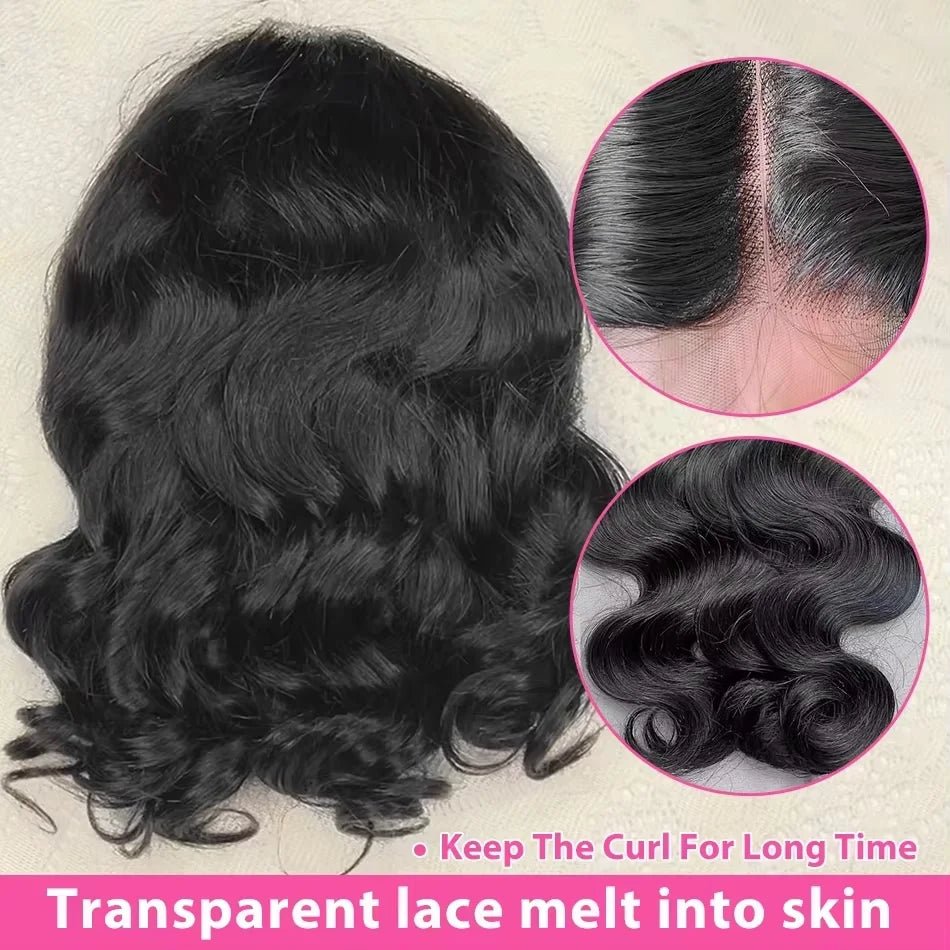 VoluLuxe™ 250% Density Body Wave Bob Wig, Glueless Human Hair Perfection - Nitoo Store