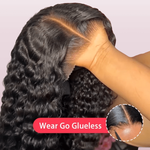 100% Human Hair 13x6 HD Deep Wave Lace Frontal - Nitoo Store