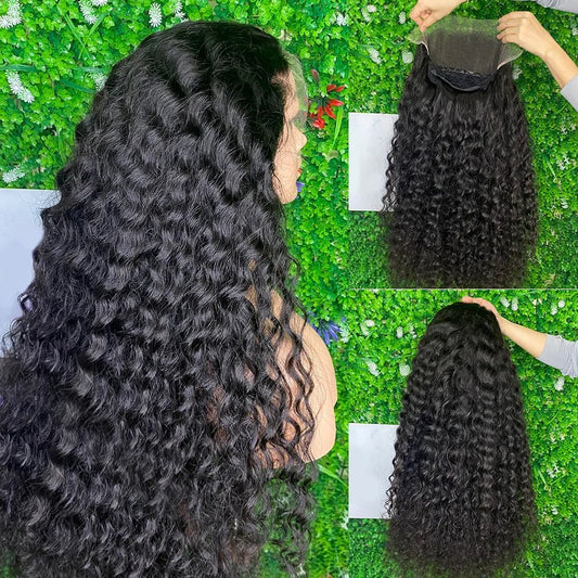 100% Human Hair 13x6 HD Deep Wave Lace Frontal - Nitoo Store