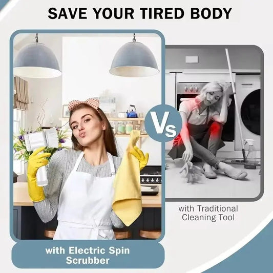 2024 New Electric Spin Scrubber,Bathroom Cleaning Brush Power Scrubber With 5 Replaceable Brush Heads, Electric Cleaning Brush My Store