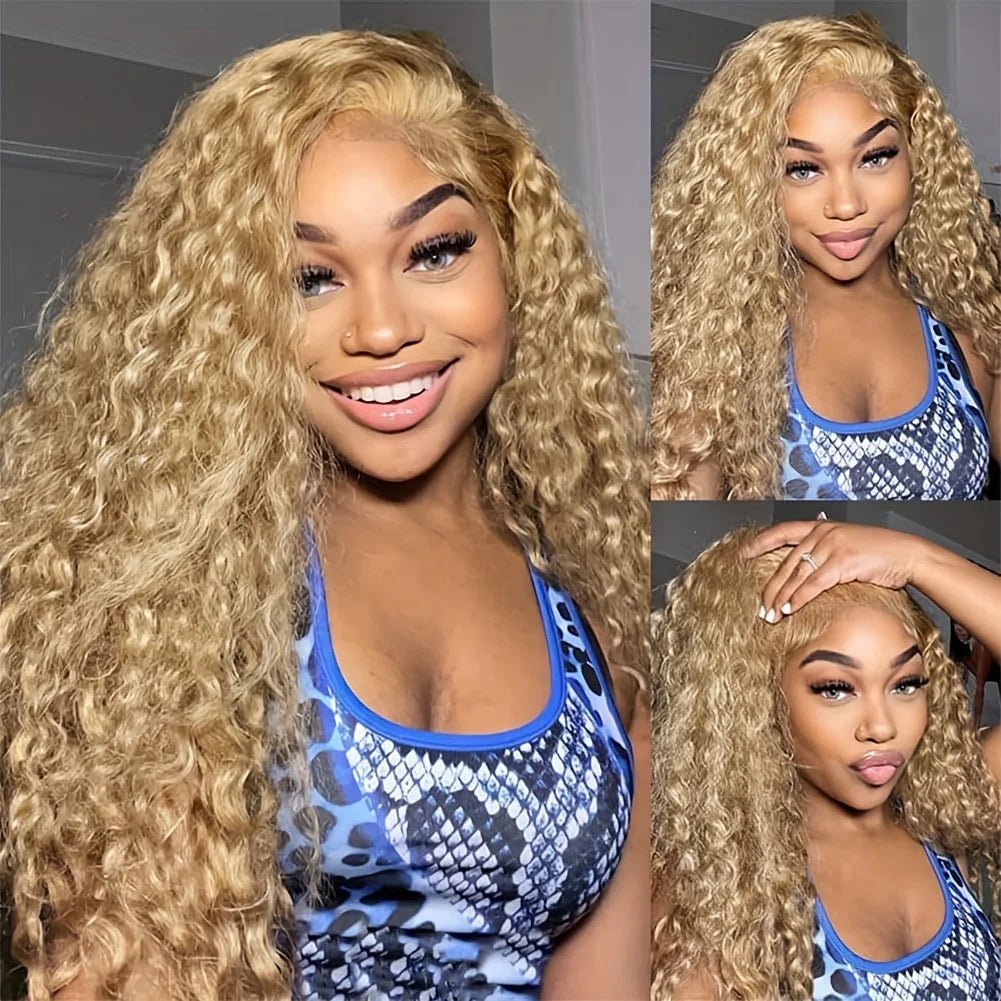 200% Density 27 Honey Blonde Human Hair - Nitoo Store