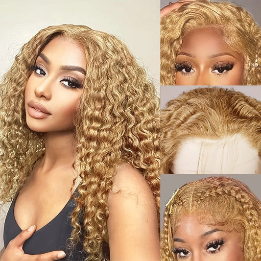 200% Density 27 Honey Blonde Human Hair - Nitoo Store