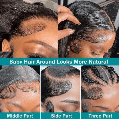 250% Density Body Wave Lace Frontal Human Hair Wig - Nitoo Store