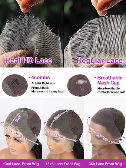 300% Density Loose Deep Wave Human Hair Wig - Nitoo Store