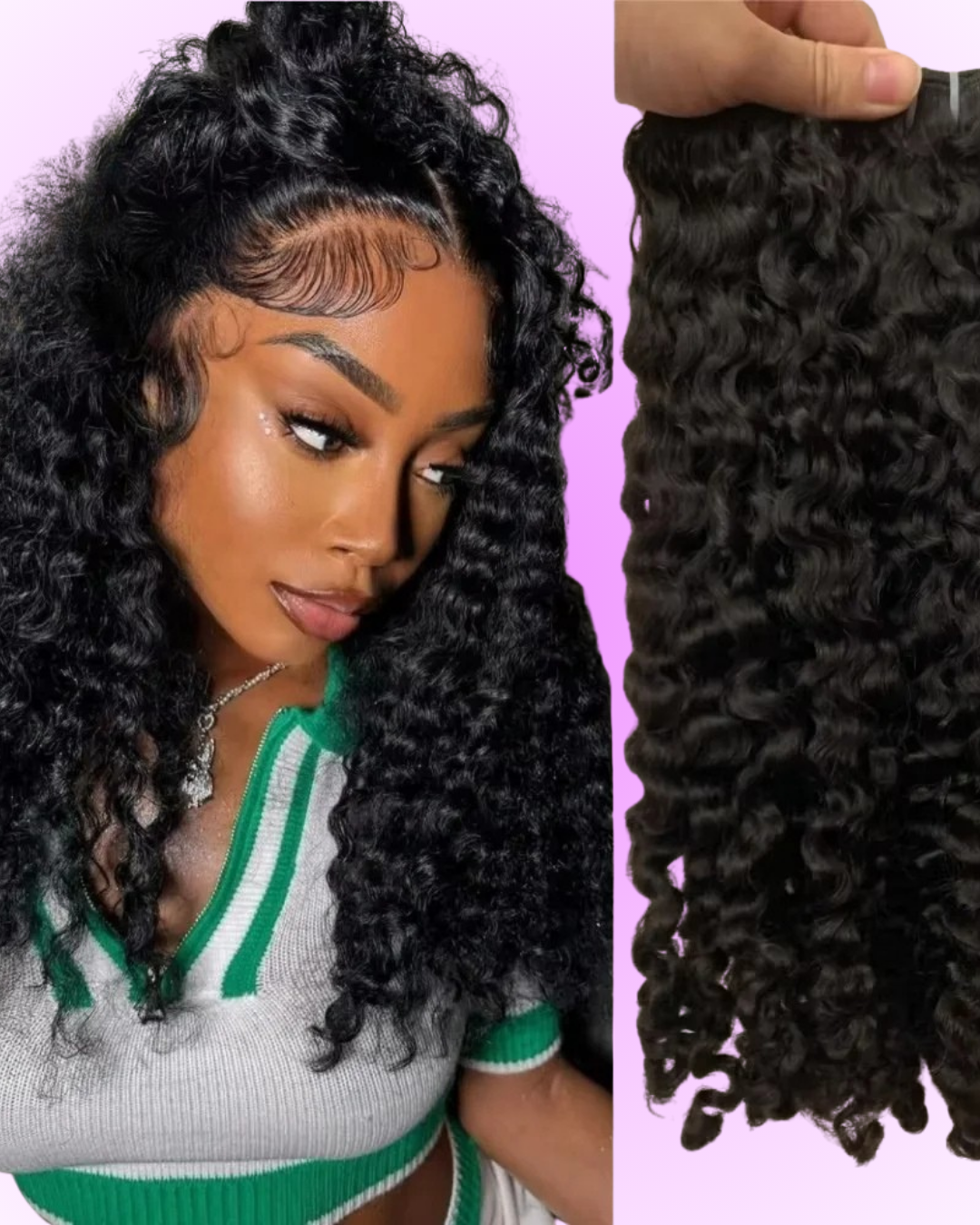 3C4A Burmese Curly Hair Bundles, Virgin Raw Human Hair Extensions (18A Grade Nitoo Store