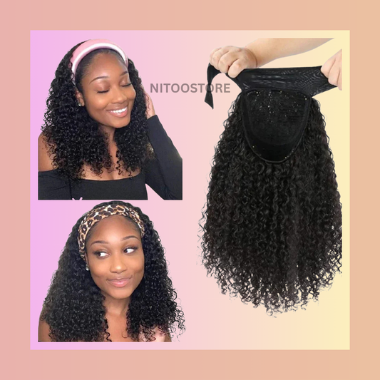 Kinky Curly Headband Wig. Nitoo Store
