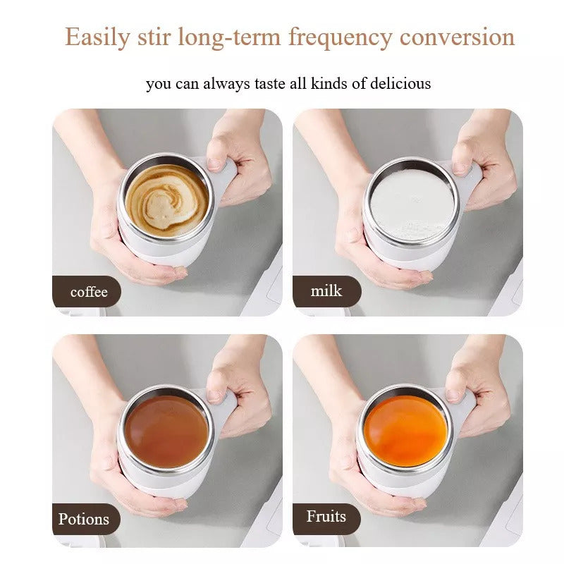 Rechargeable Model Automatic Stirring Cup Coffee Cup High Value Electric Stirring Cup Lazy Milkshake Rotating Magnetic Water Cup My Store