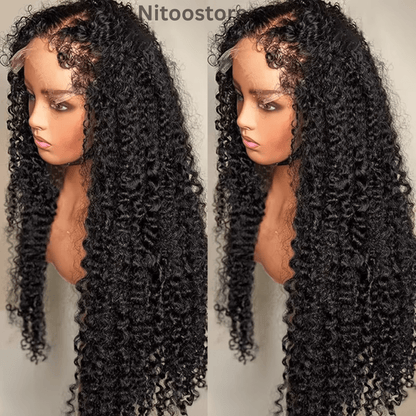4C Afro Curly Wig with Baby Hair 13x6 - Nitoo Store