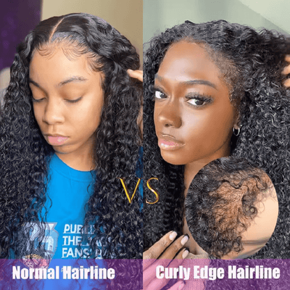 4C Afro Curly Wig with Baby Hair 13x6 - Nitoo Store