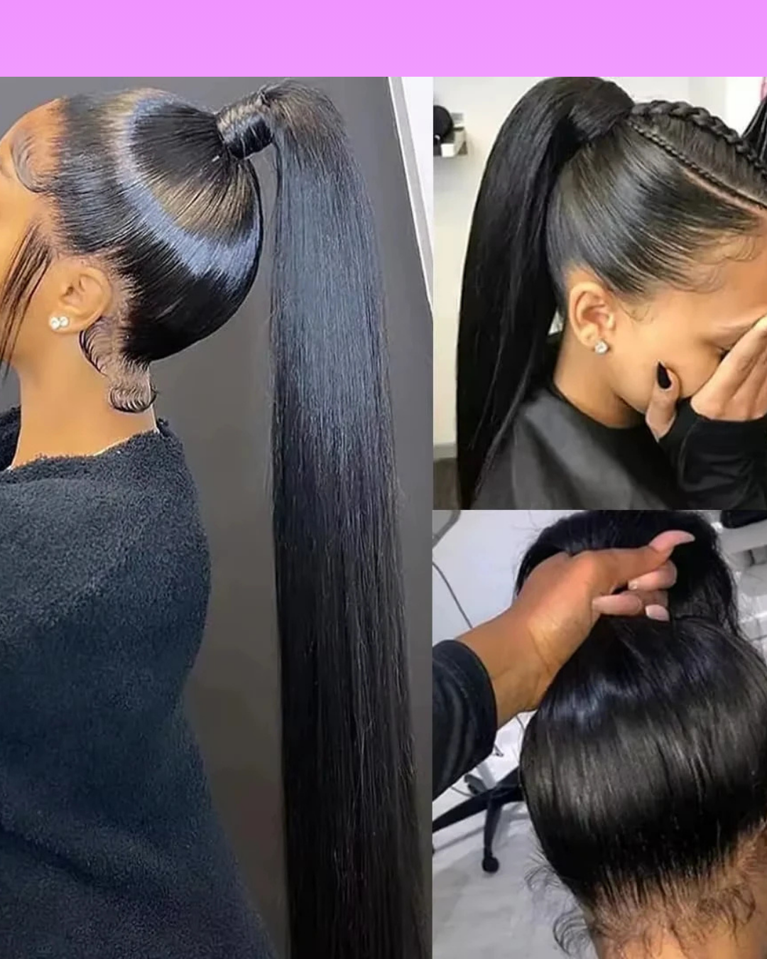 40” Bone Straight 360 Full Lace Human Hair Wig Nitoo Store