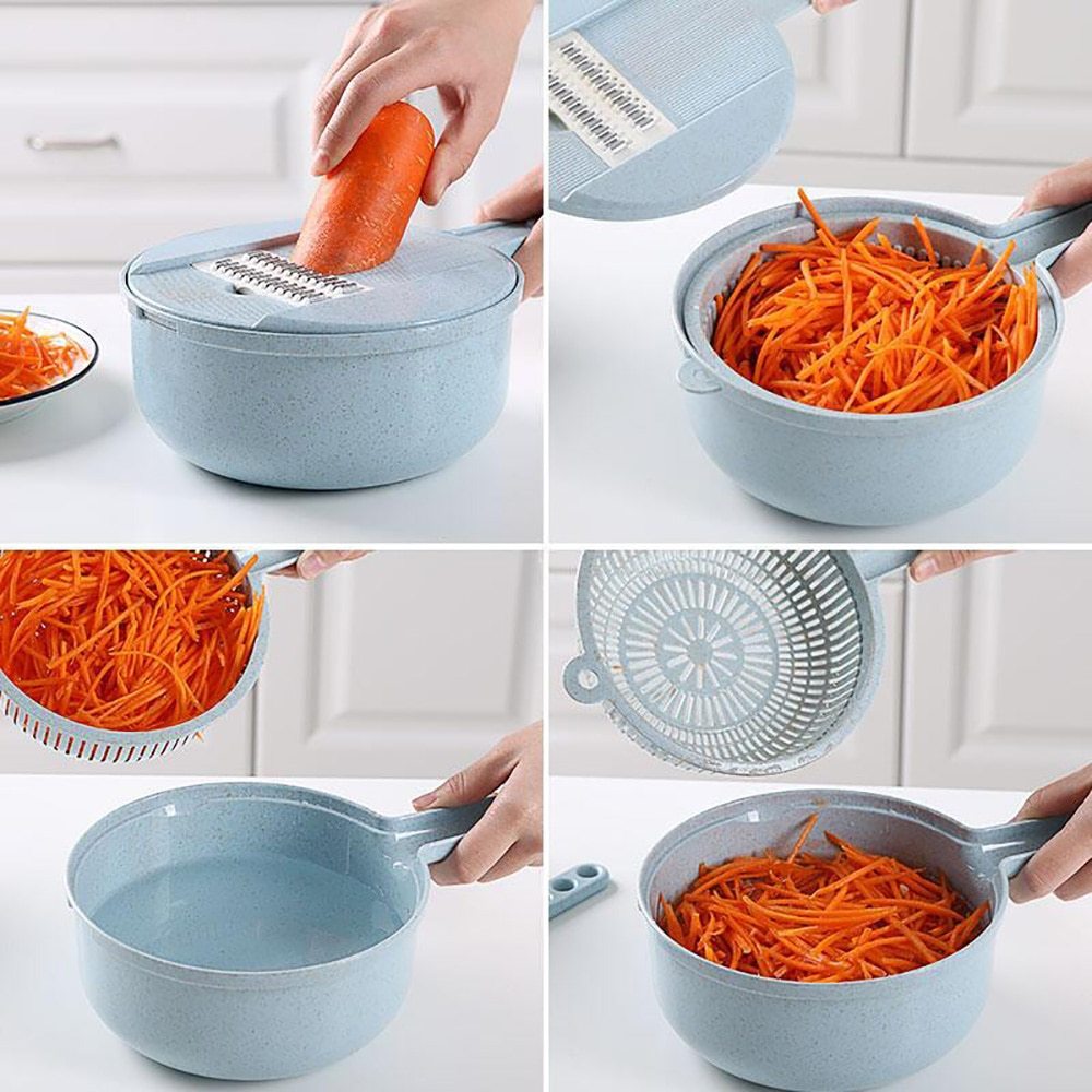 8 In 1 Mandoline Slicer Vegetable Slicer Potato Peeler Carrot Onion Grater With Strainer Vegetable Cutter Kitchen Accessories My Store