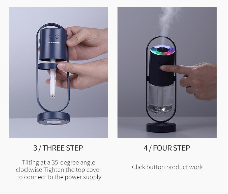 Magic Shadow USB Air Humidifier For Home With Projection Night Lights Ultrasonic Car Mist Maker Mini Office Air Purifier My Store