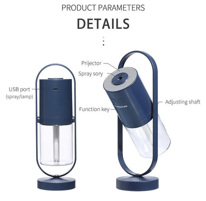 Magic Shadow USB Air Humidifier For Home With Projection Night Lights Ultrasonic Car Mist Maker Mini Office Air Purifier My Store