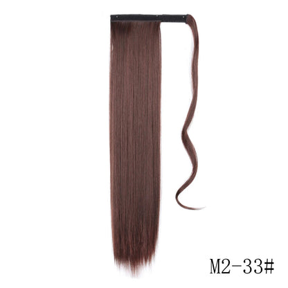 LISI GIRL Long Straight Ponytail Wrap Around Clip in Hair Extension Nitoo Store
