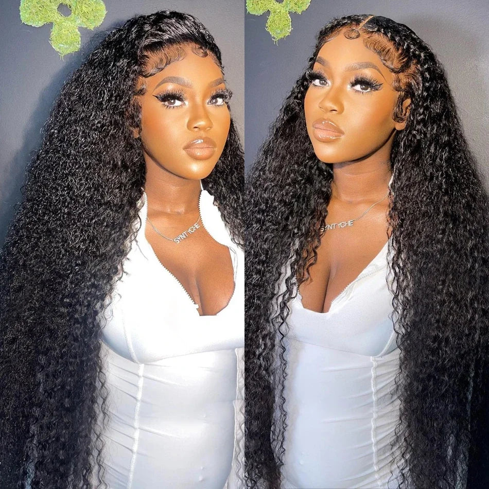 30-40 Inch HD Lace Deep Wave Wig – 100% Brazilian Human Hair for Natural Curly Glam Nitoostore