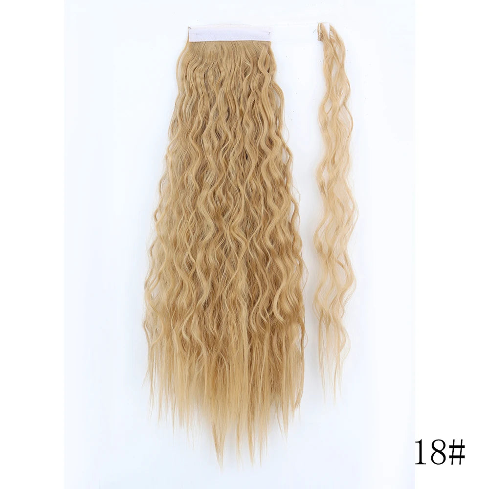 LISI GIRL Long Straight Ponytail Wrap Around Clip in Hair Extension Nitoo Store