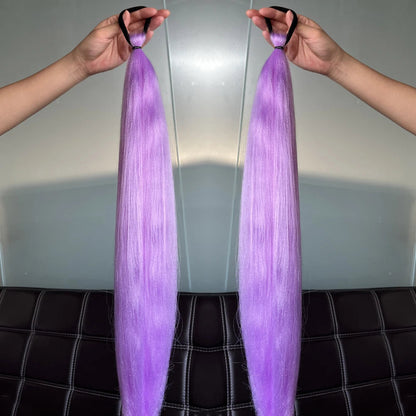 Synthetic Colorful Ponytail Extensions,2 Pcs Nitoo Store