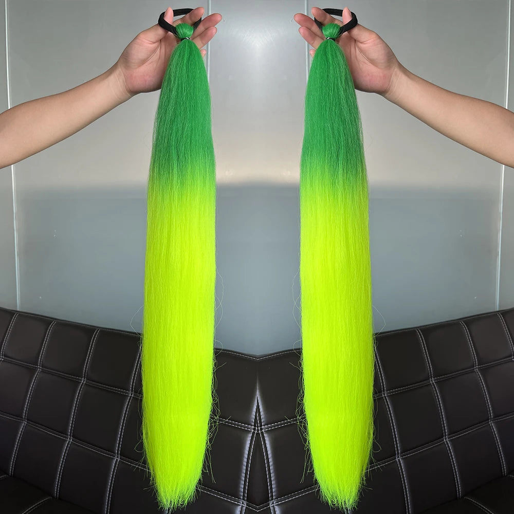 Synthetic Colorful Ponytail Extensions,2 Pcs Nitoo Store