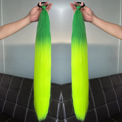 Synthetic Colorful Ponytail Extensions,2 Pcs Nitoo Store