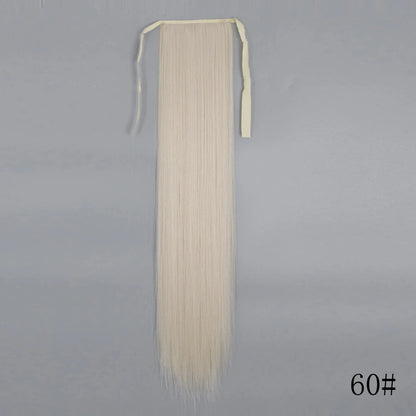 LISI GIRL Long Straight Ponytail Wrap Around Clip in Hair Extension Nitoo Store