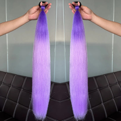Synthetic Colorful Ponytail Extensions,2 Pcs Nitoo Store