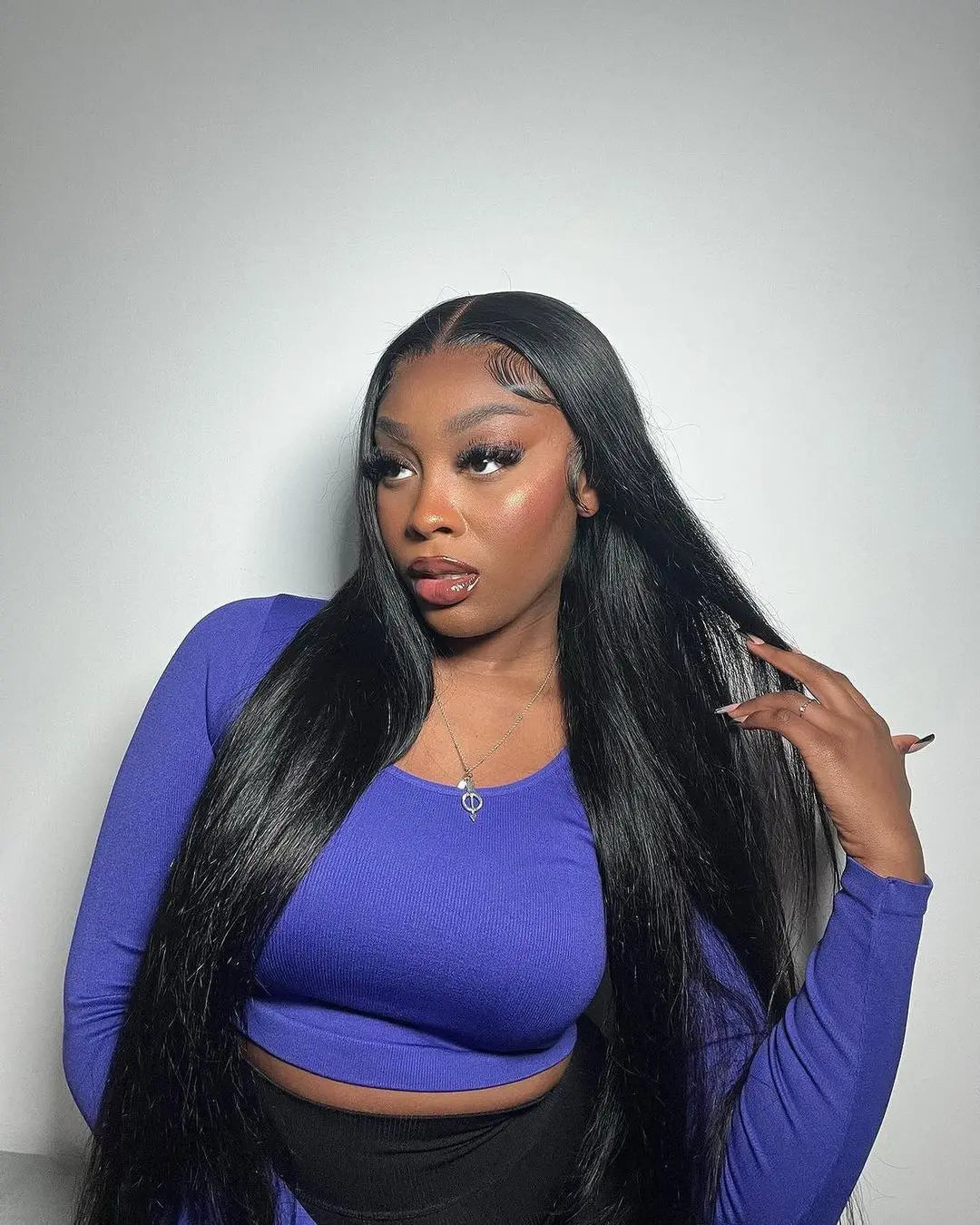 300% High Density Straight Human Hair Wigs 13x6 13x4 HD Lace Front Wig Brazilian 40 46 Inch 360 Full Lace Frontal Human Hair Wig Nitoo Store
