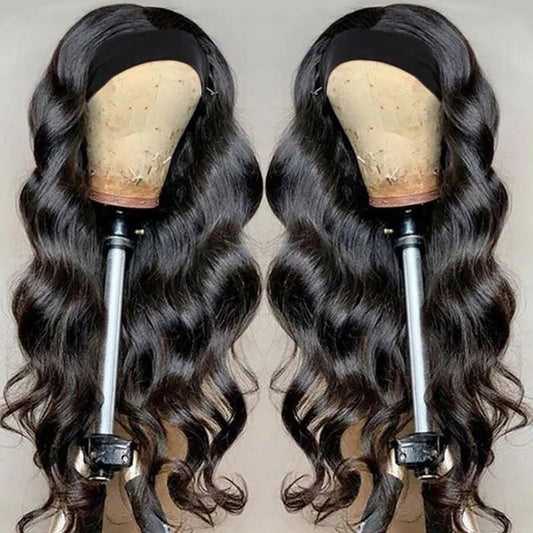 Headband Wig Human Hair Body Wave Wig 180% Density Nitoostore