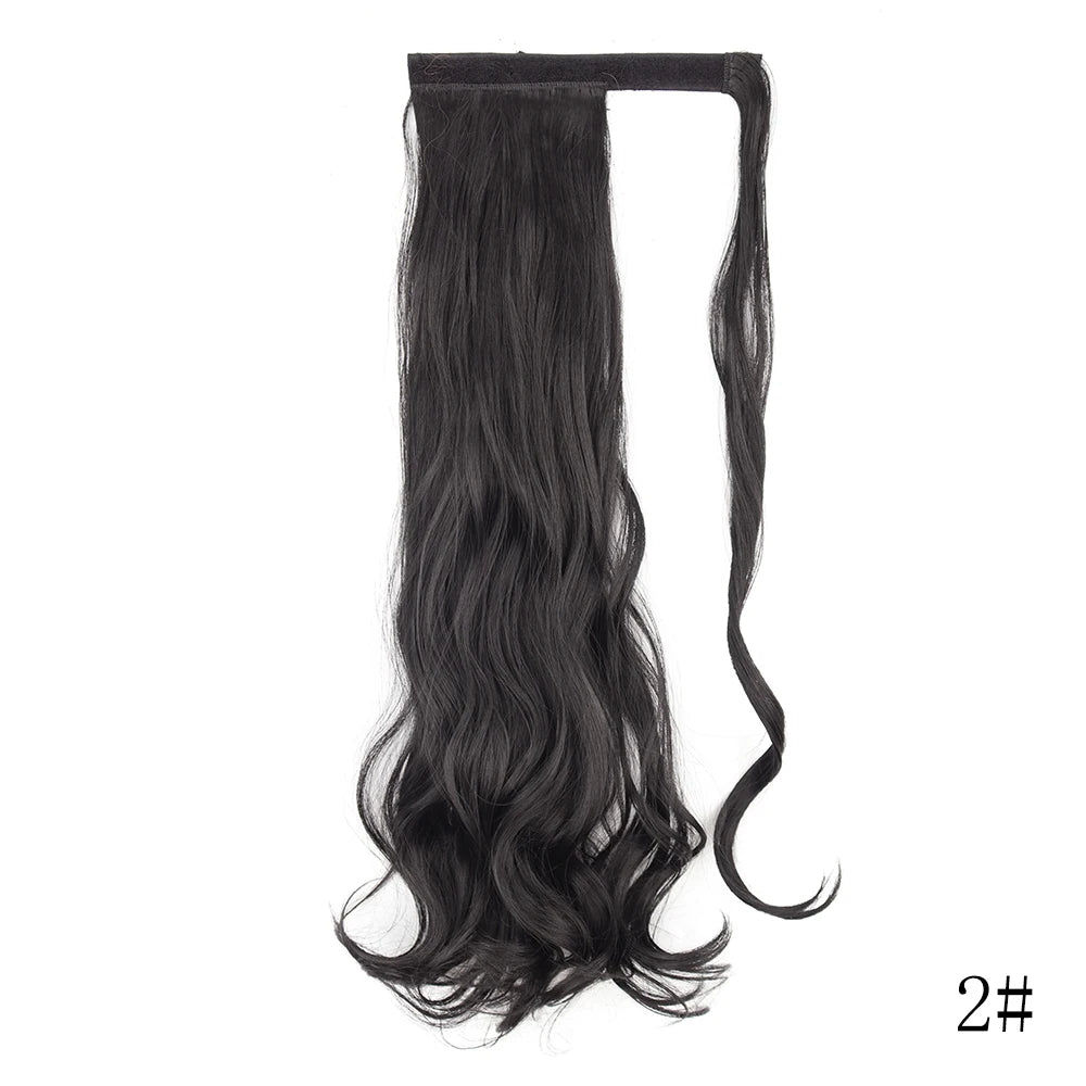 LISI GIRL Long Straight Ponytail Wrap Around Clip in Hair Extension Nitoo Store