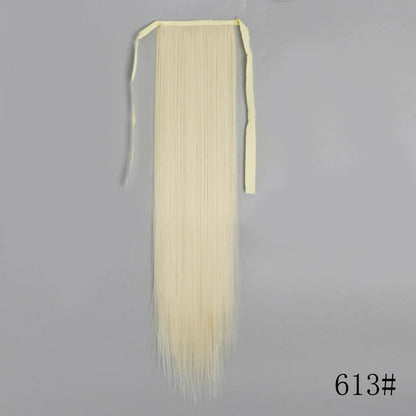 LISI GIRL Long Straight Ponytail Wrap Around Clip in Hair Extension Nitoo Store