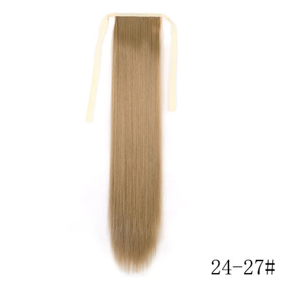 LISI GIRL Long Straight Ponytail Wrap Around Clip in Hair Extension Nitoo Store