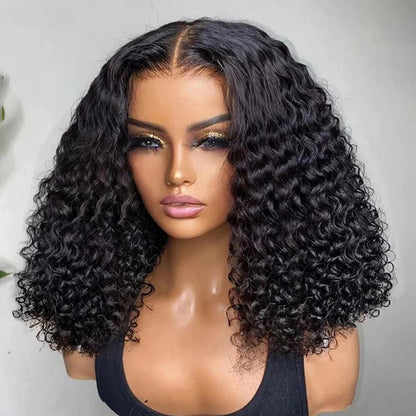 Wave 13x4 Bob Wigs Curly 7x5 Glueless Wig Human Hair Ready Nitoostore