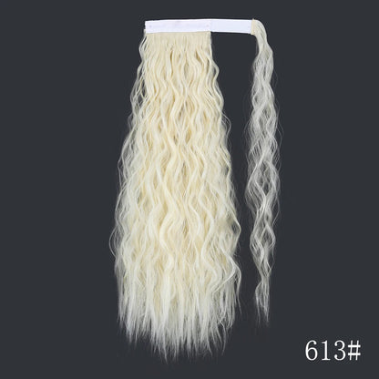 LISI GIRL Long Straight Ponytail Wrap Around Clip in Hair Extension Nitoo Store