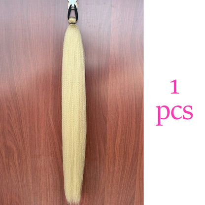 Synthetic Colorful Ponytail Extensions,2 Pcs Nitoo Store