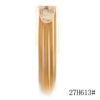 LISI GIRL Long Straight Ponytail Wrap Around Clip in Hair Extension Nitoo Store