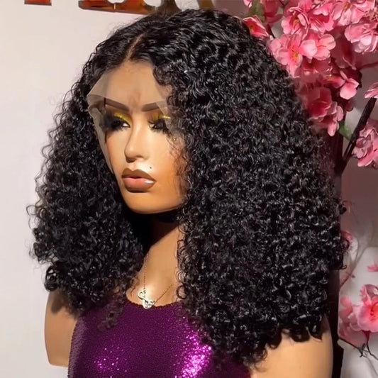 250% Density 13x6 13x4 HD Lace Frontal Wigs Deep Wave Lace Front Human Hair Wig Short Bob 7x5 Glueless Wigs Curly Human Hair Wig Nitoo Store