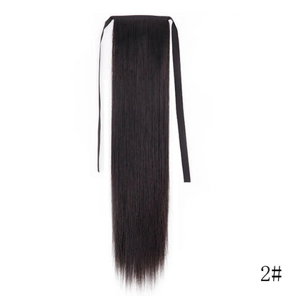 LISI GIRL Long Straight Ponytail Wrap Around Clip in Hair Extension Nitoo Store
