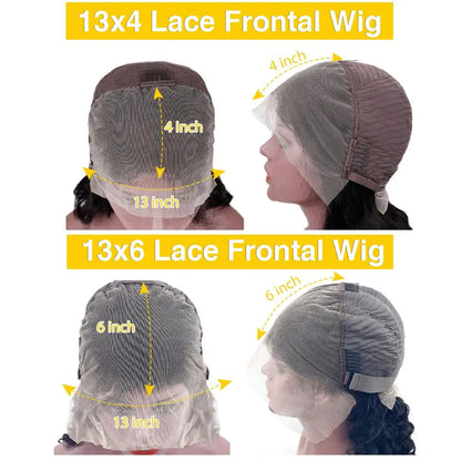 Deep Wave Frontal Wig 13x4/13x6 Curly Lace Front Human Hair Nitoostore