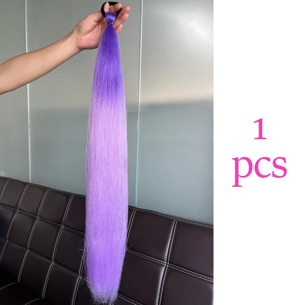 Synthetic Colorful Ponytail Extensions,2 Pcs Nitoo Store